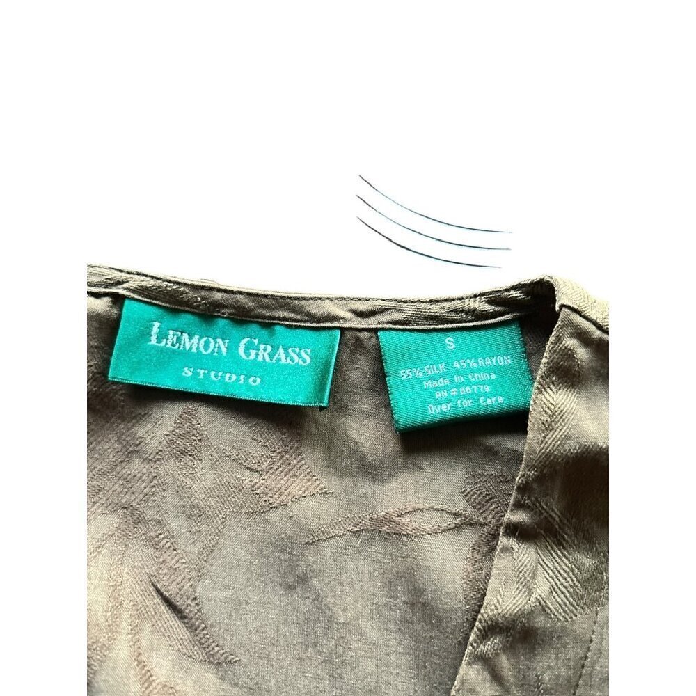 Lemon Grass Studio Women's Dark Brown Top - Picture 5 of 8